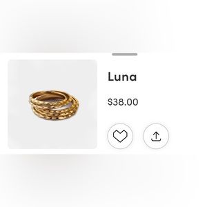 Victoria Emerson “Luna” stacking Ring set